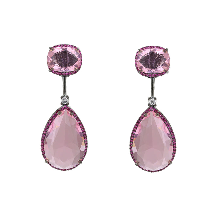 Cushion-Cut Doublet Earring