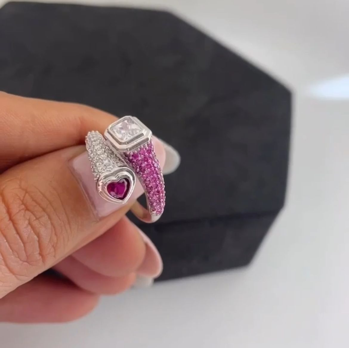 Twilight Hearts Ring