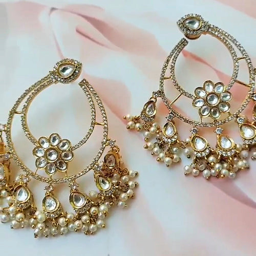 Kundan & Diamond Chandbali