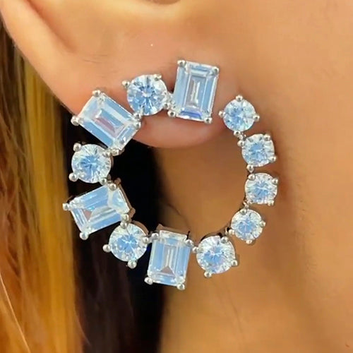 Circular Solitaire Diamond Studs