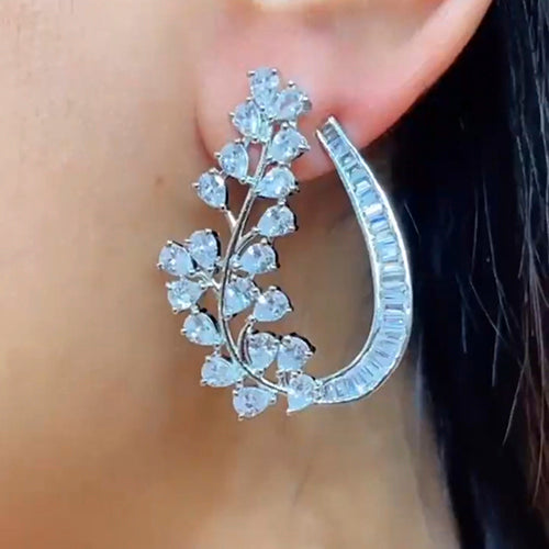 Floral Loop Earring Stud