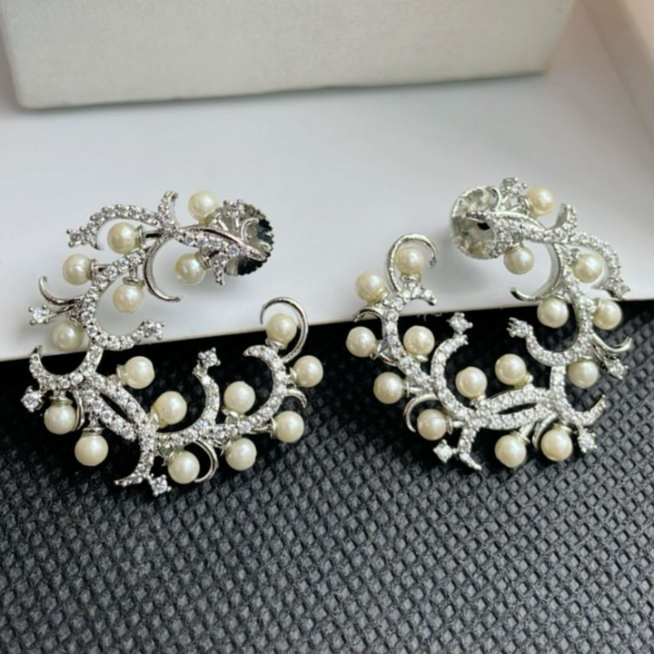 Pearl Vine Hoops