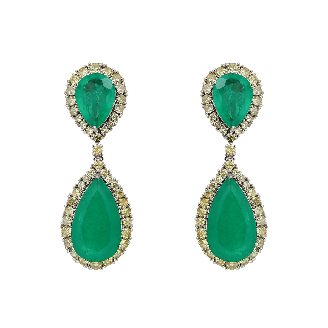 Crimson Doublet Drop Earring