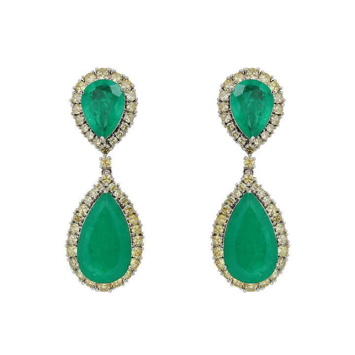 Crimson Doublet Drop Earring