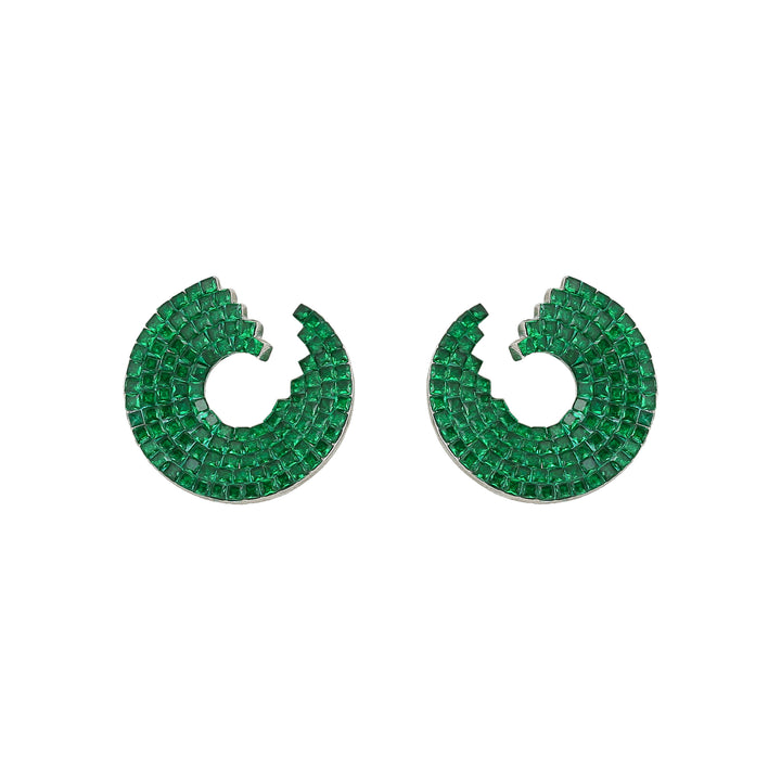 Modern and bold studs invisible setting stone