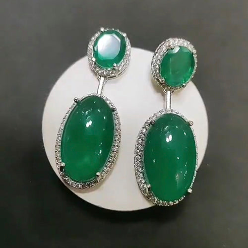 Emerald Drops Earring