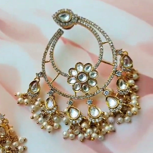 Kundan & Diamond Chandbali