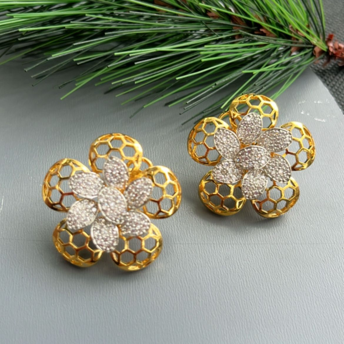 Crystal Bloom Studs