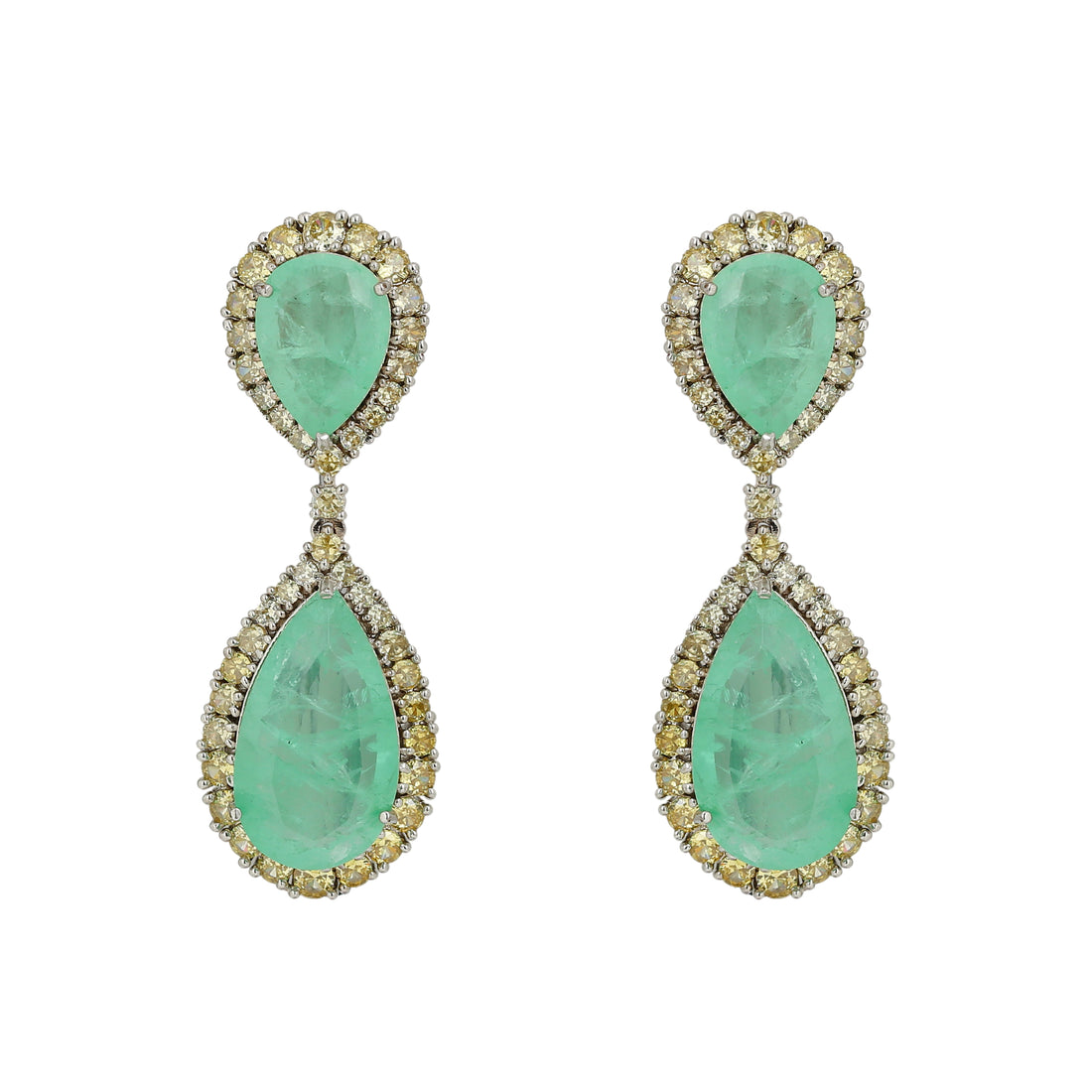 Crimson Doublet Drop Earring
