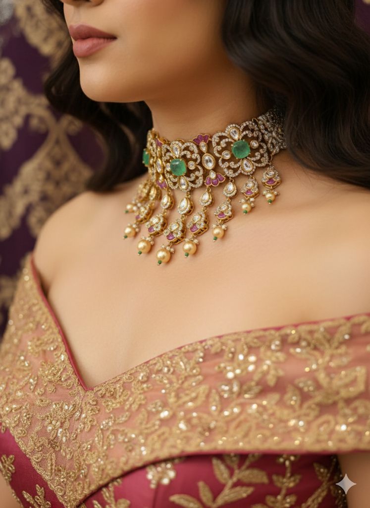 Regal Moissanite Majesty choker