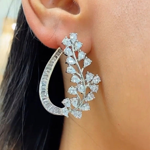Floral Loop Earring Stud