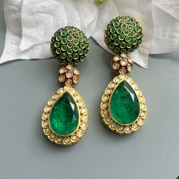Royal Emerald Teardrops