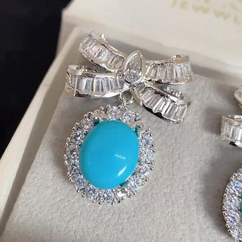 Pearl And Diamond Bow Earring