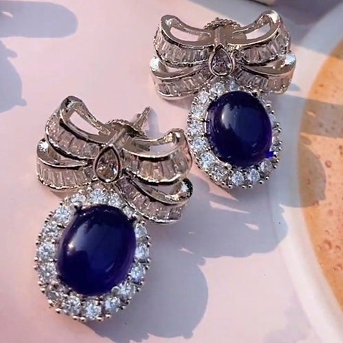 Pearl And Diamond Bow Earring