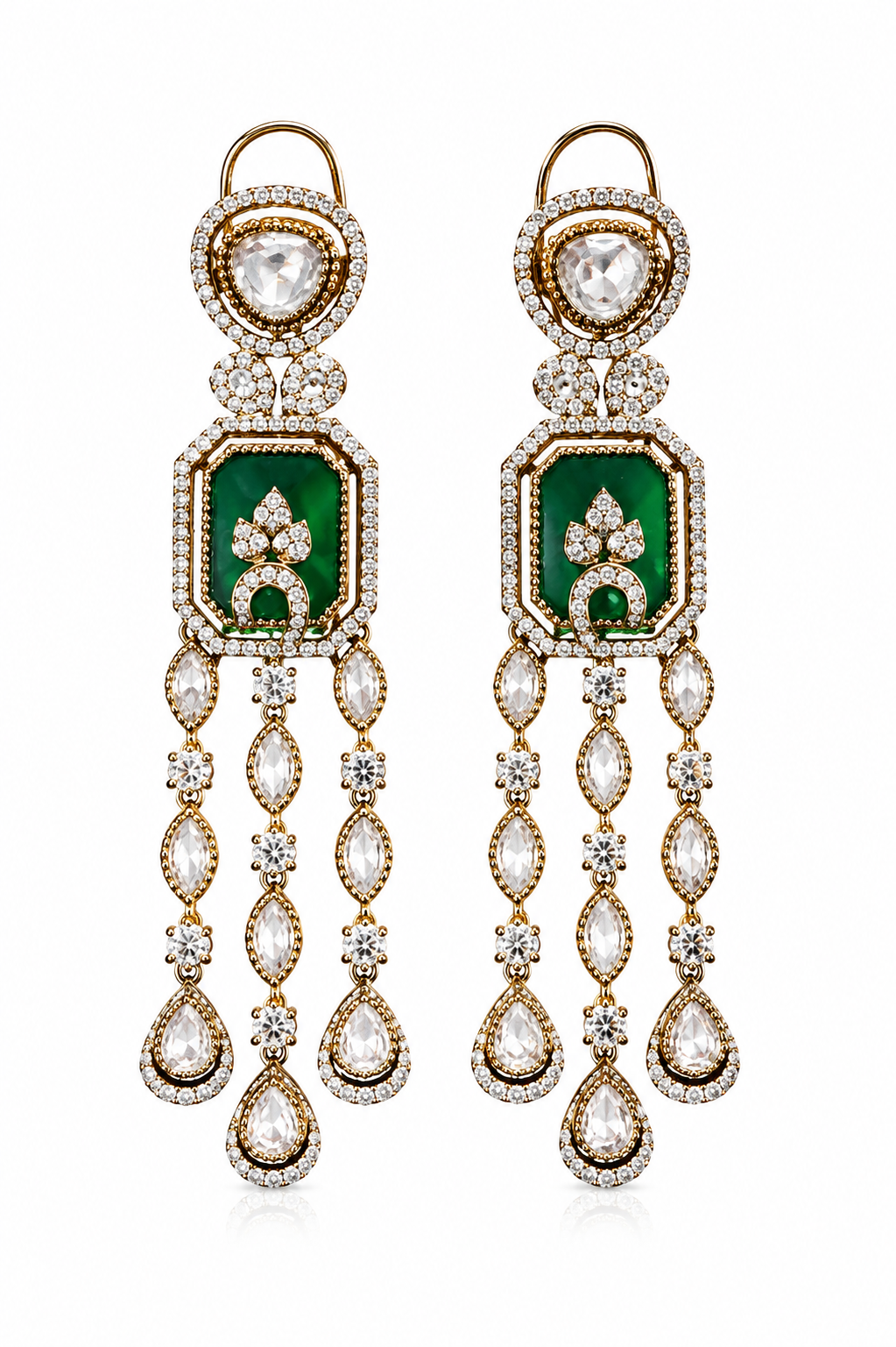 Royal Ruby Statement Earrings