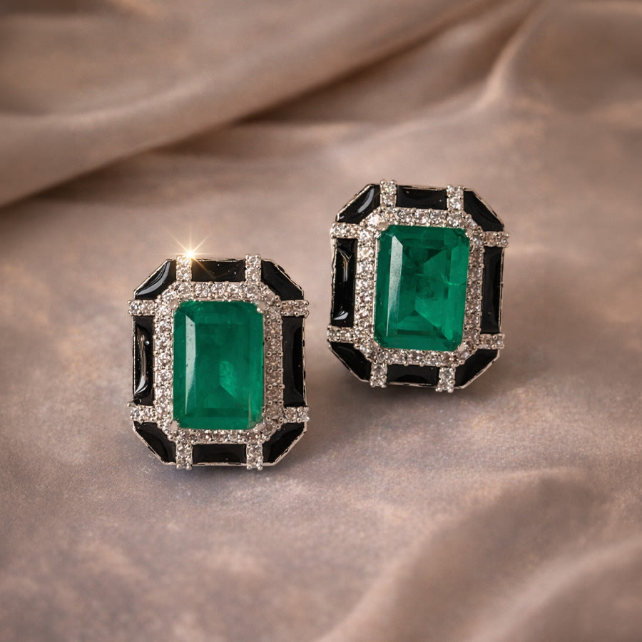 The Midnight Deco Studs