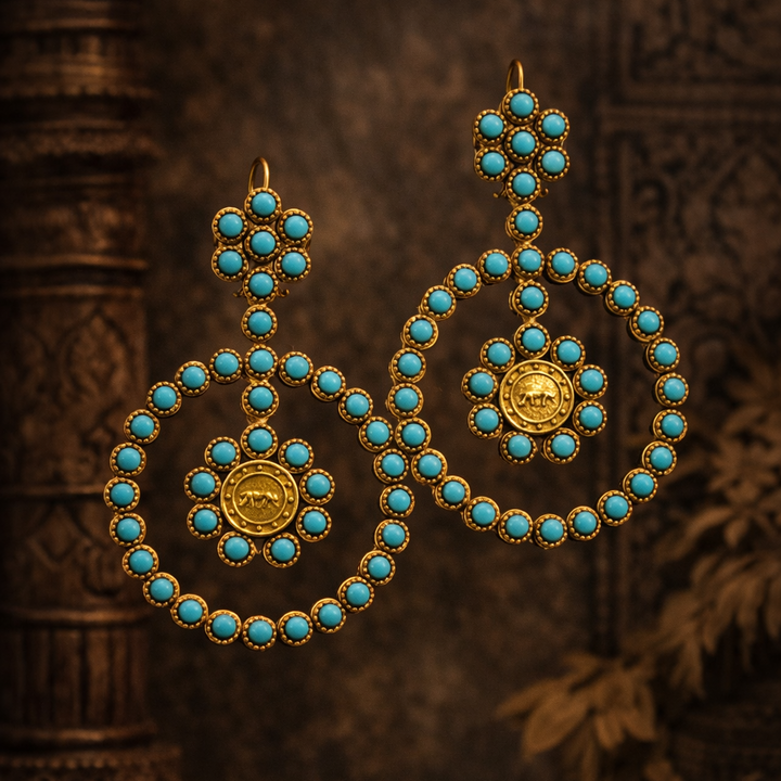 Heritage Bead Circle Earrings.