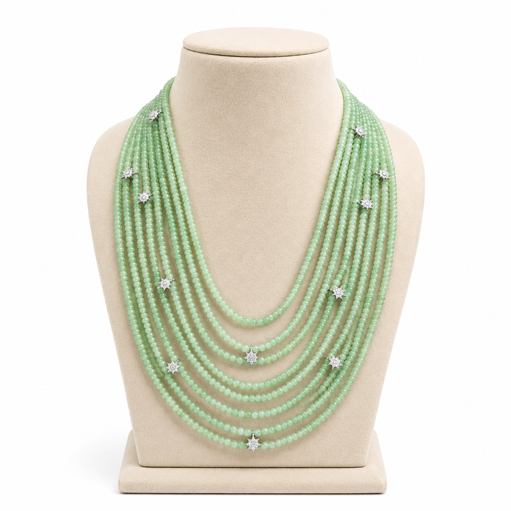 Azure Stardust Layered Necklace