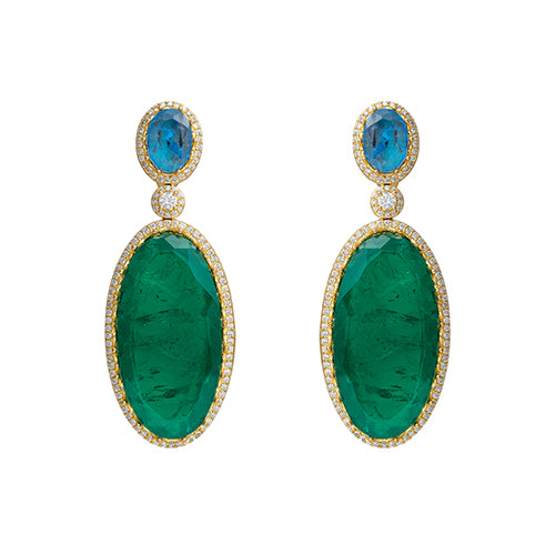 Long Oval Statement Earring