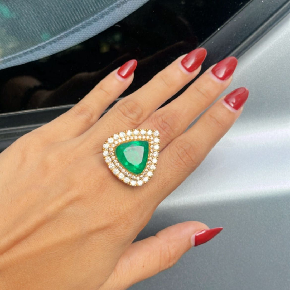 Regal Triangle Ring