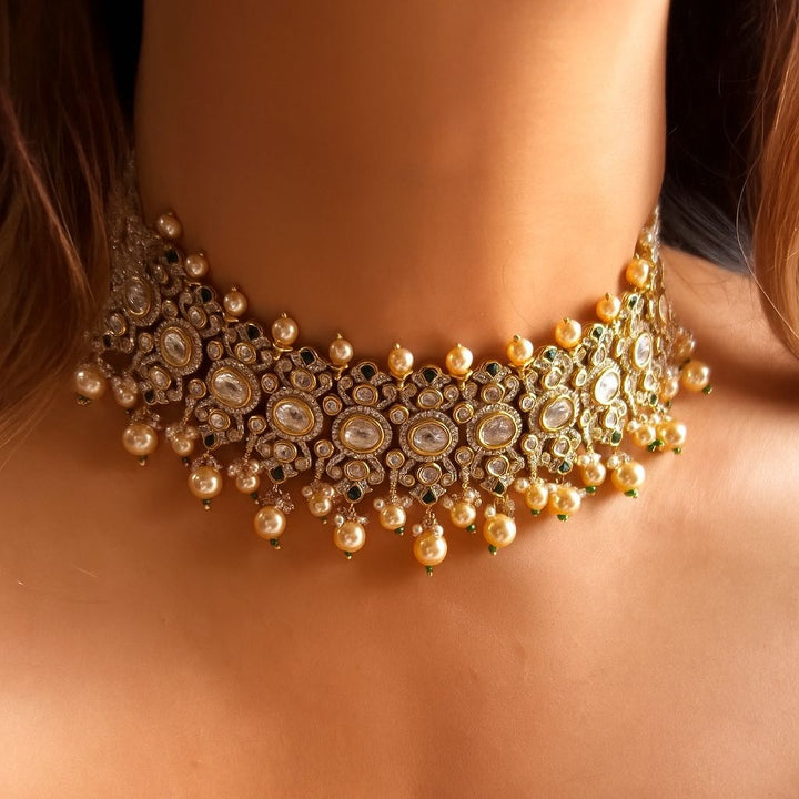 Pearl Kundan Choker