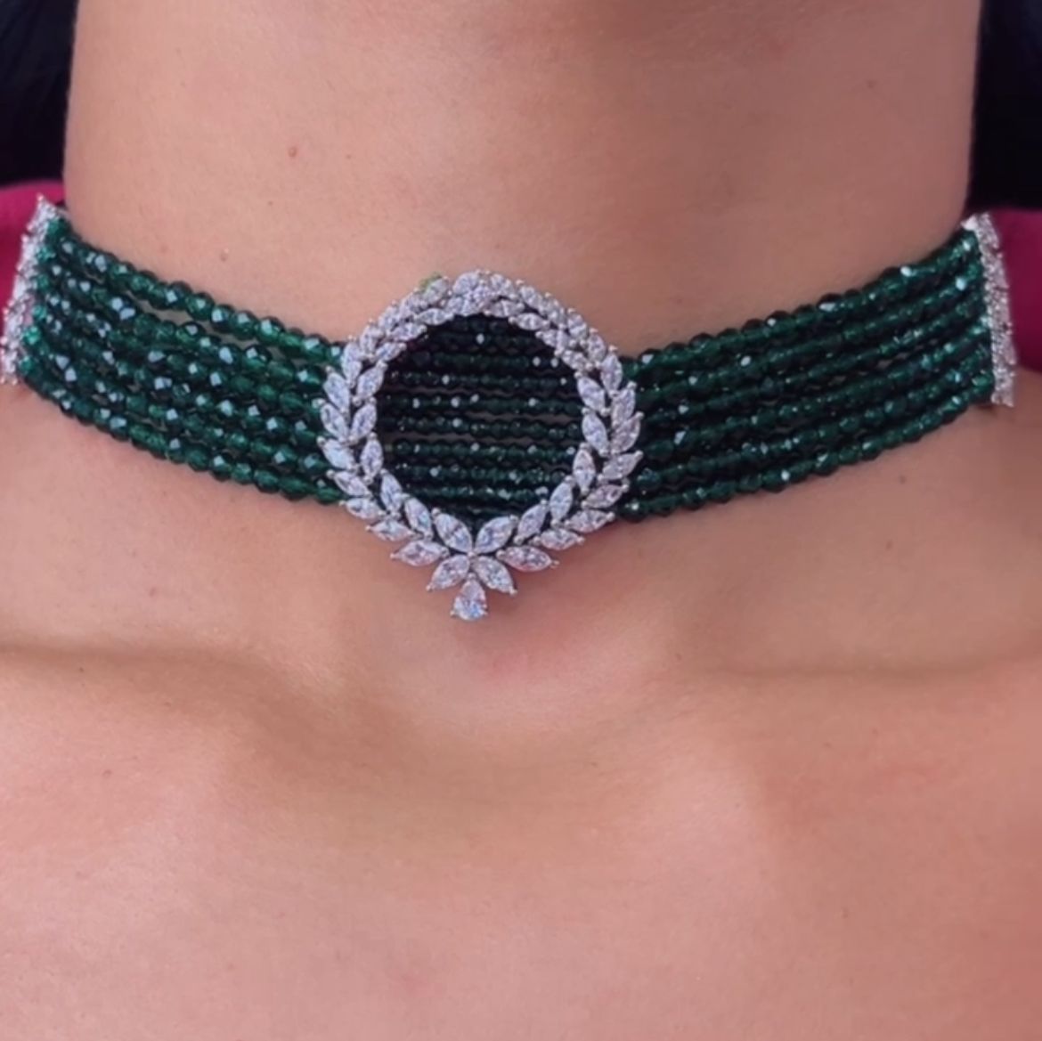 Midnight Laurel Choker
