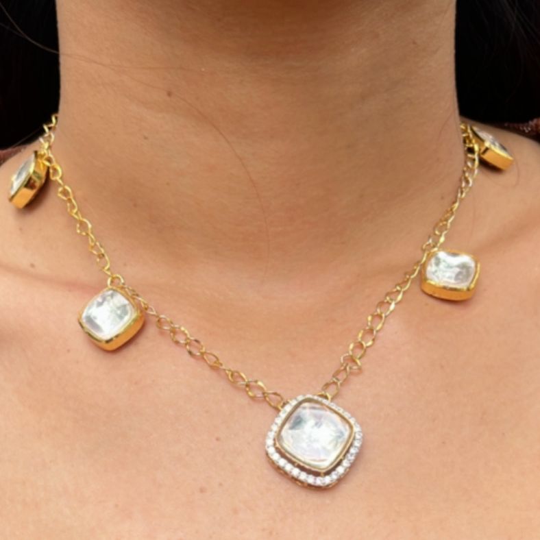 Ruby Floral Kundan Choker