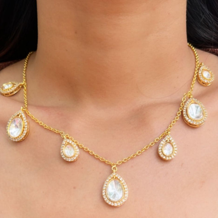 Radiant Teardrop Pendant Necklace