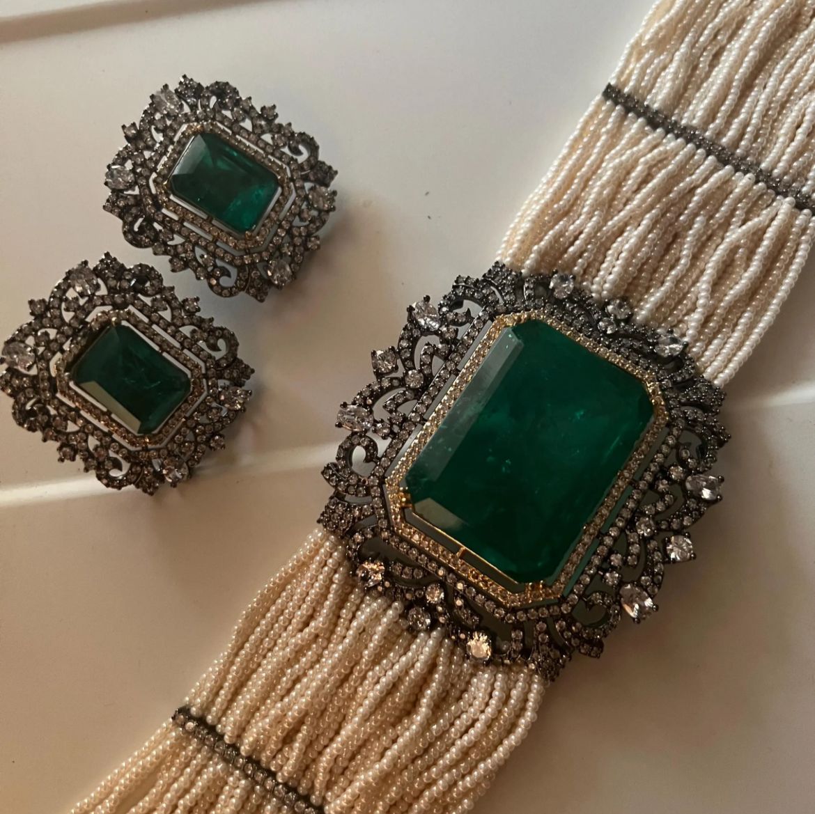 Antique Emerald Legacy Set