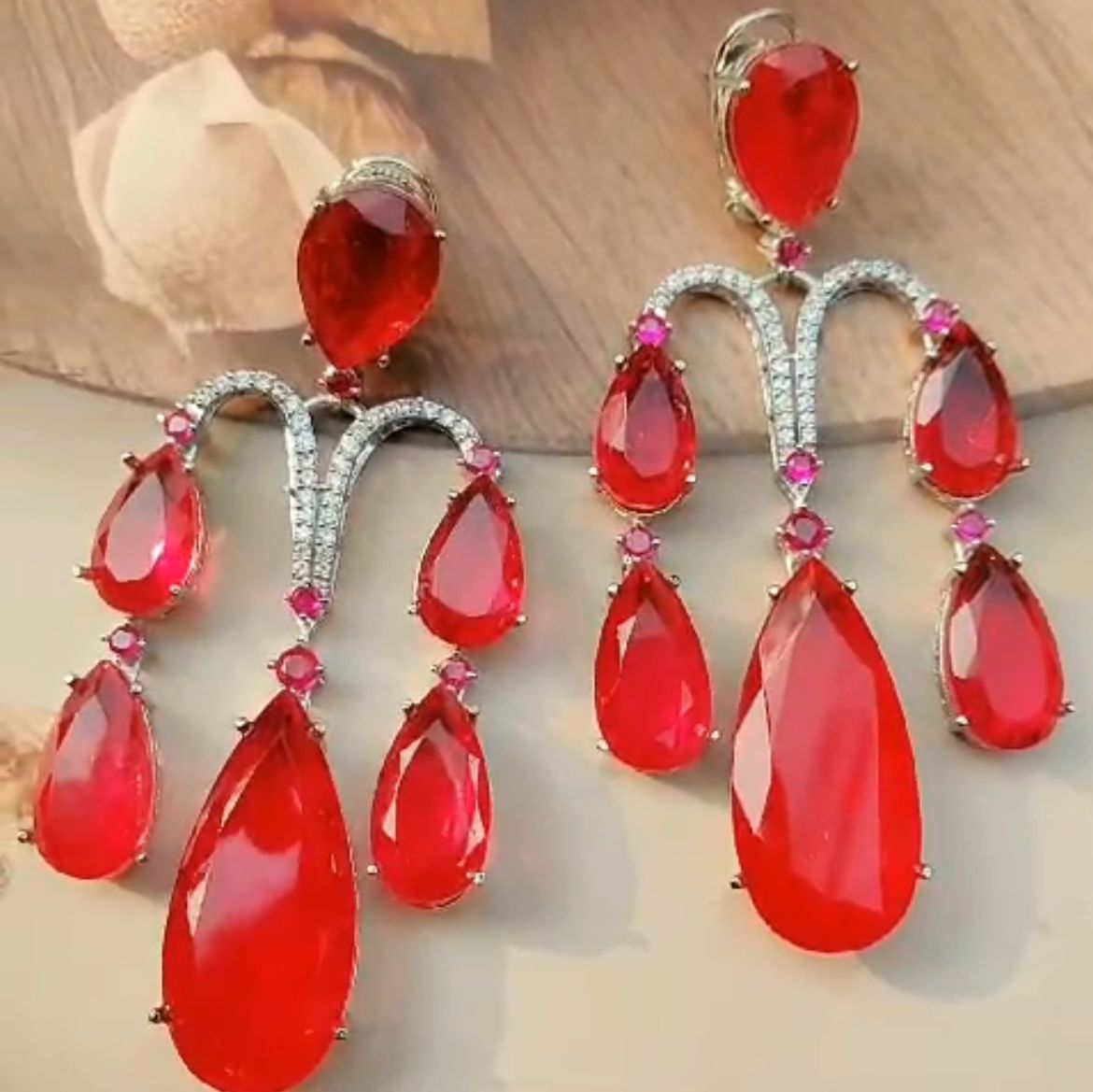 Emerald Cascade Earrings