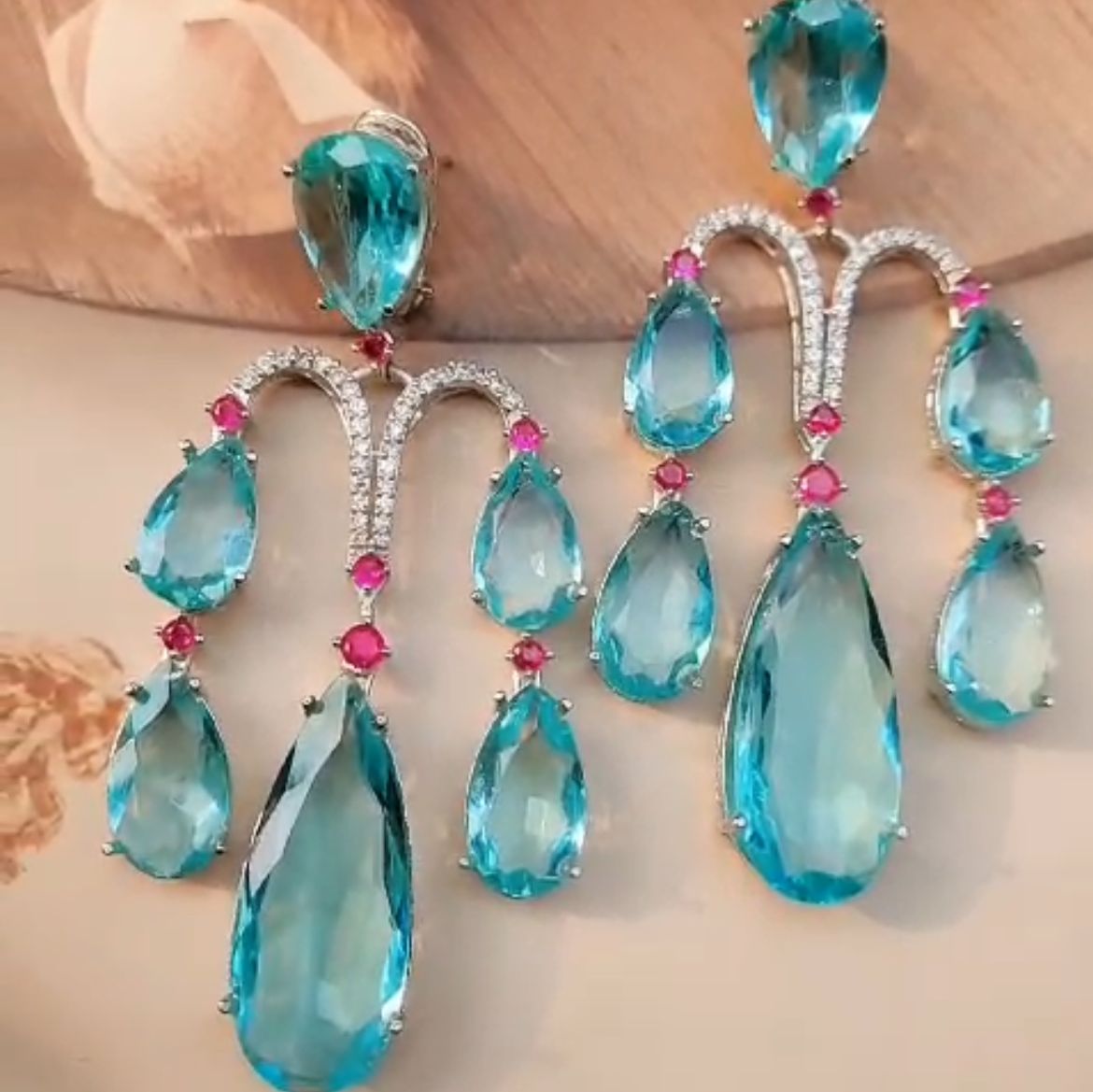 Emerald Cascade Earrings