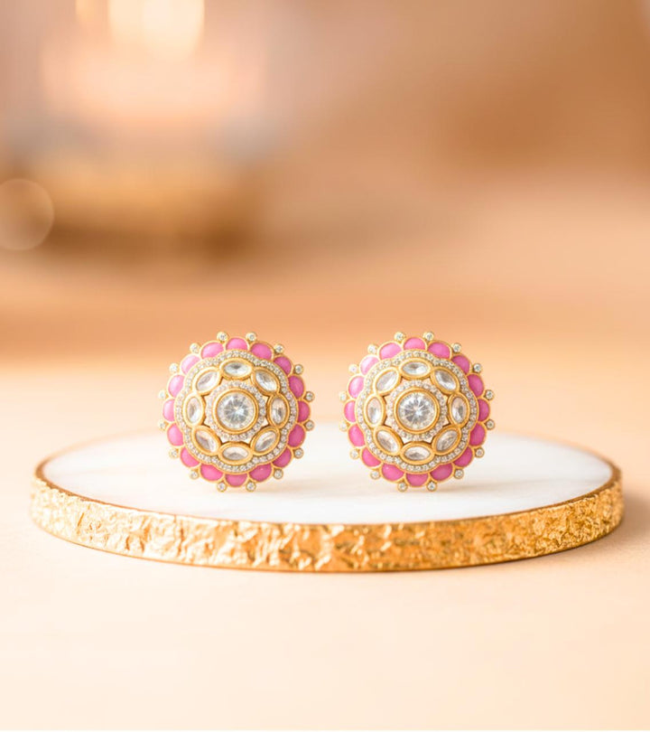 circular stud earrings