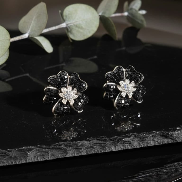 Sculpted Blossom Studs