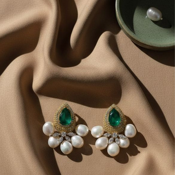 Royal Teardrop Pearl Earrings