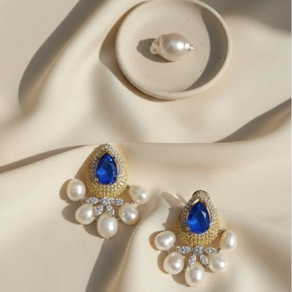 Royal Teardrop Pearl Earrings
