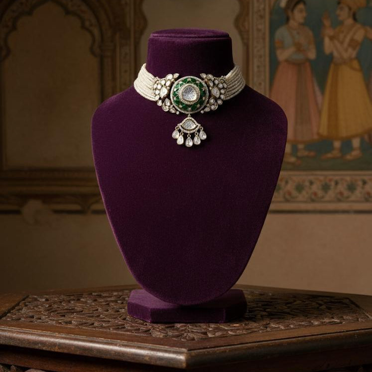 Classic Polki Pearl Choker