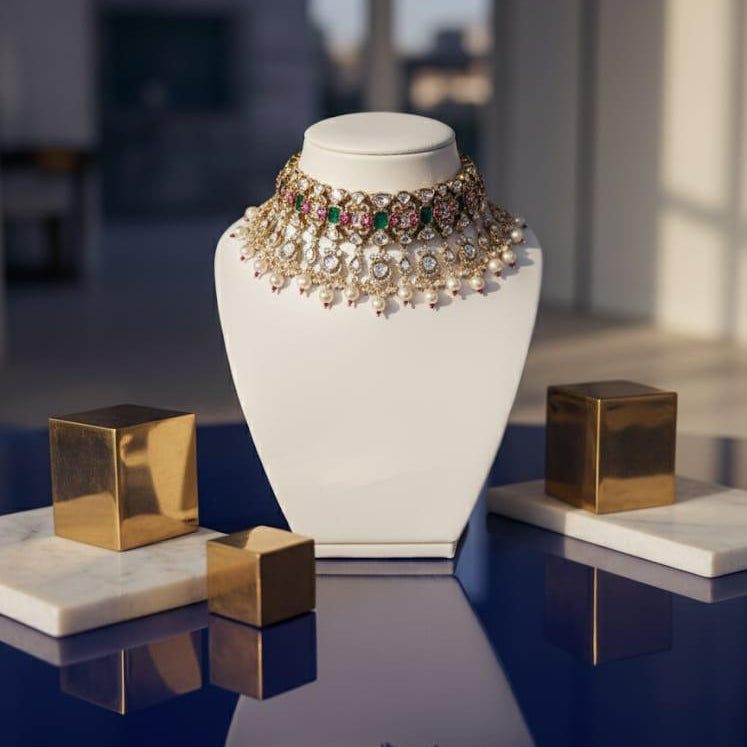 Polki/Kundan style  set