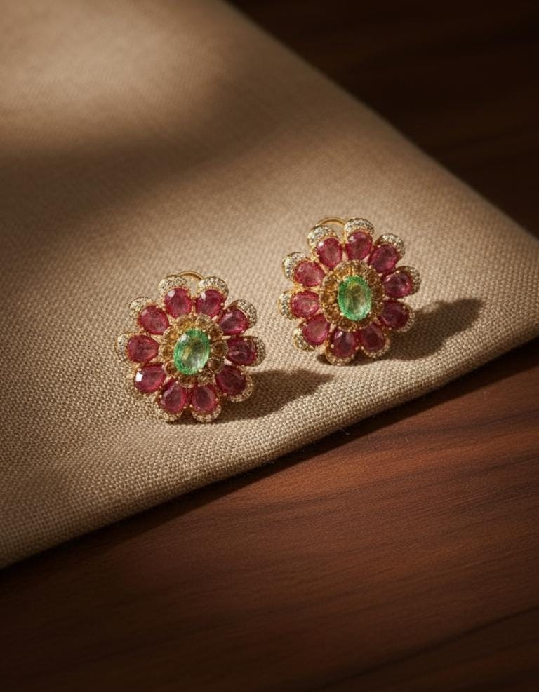 The Heritage Petal Bloom Earrings