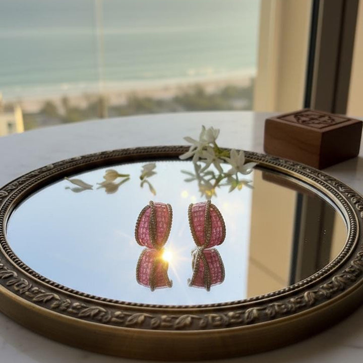 The Banded Gemstone Huggies