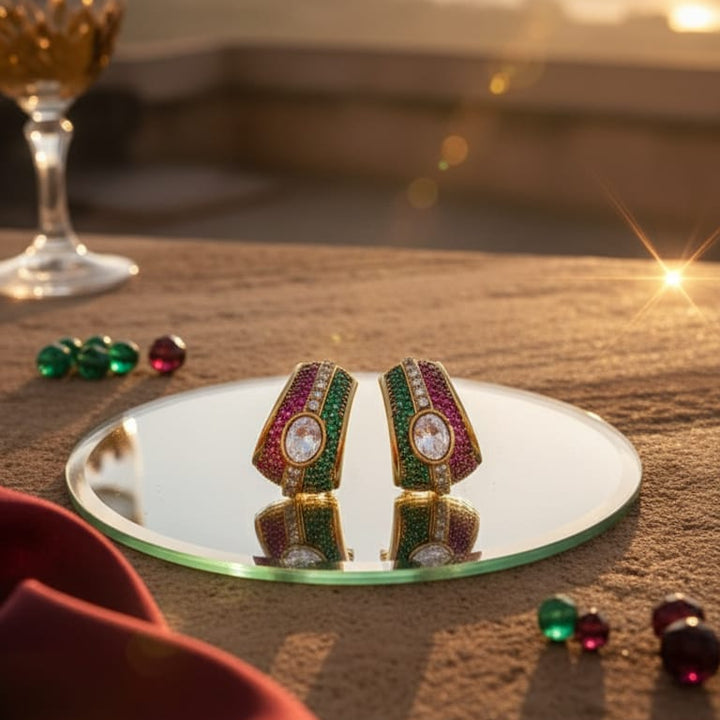 The Ruby and Emerald Earrings