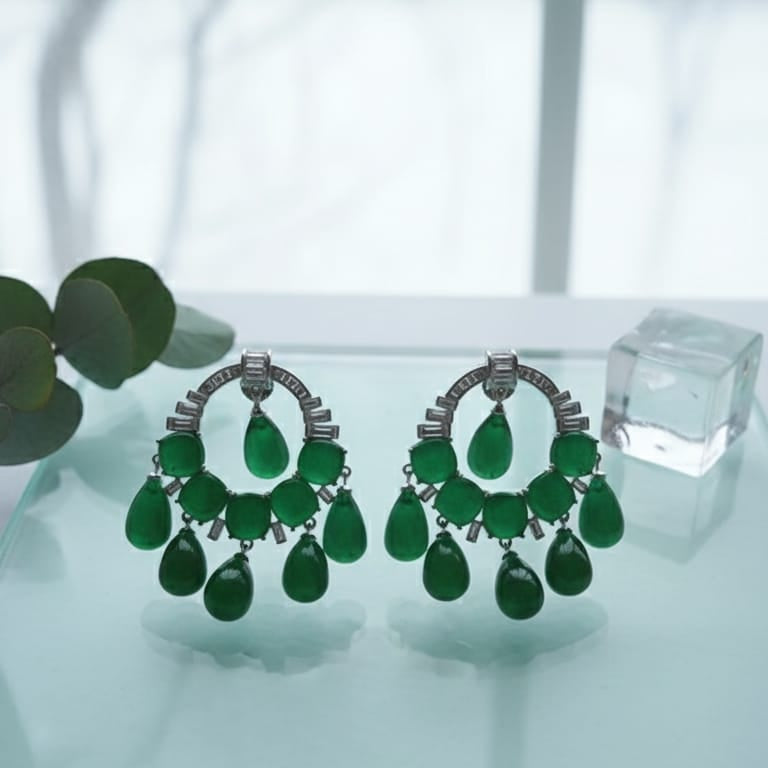 The Chandelier Green Drops