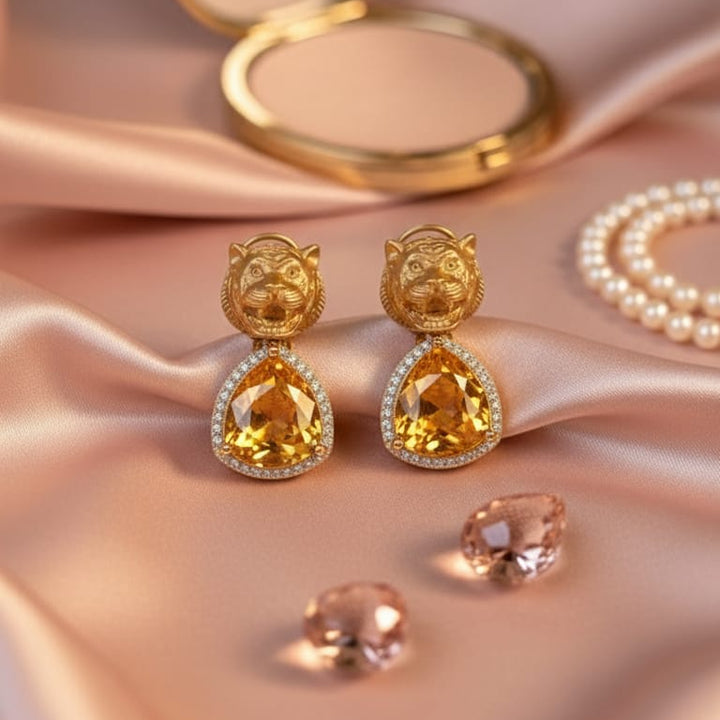 The Gilded Panther Earrings