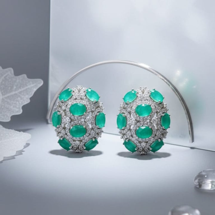 Pavé Cluster Studs