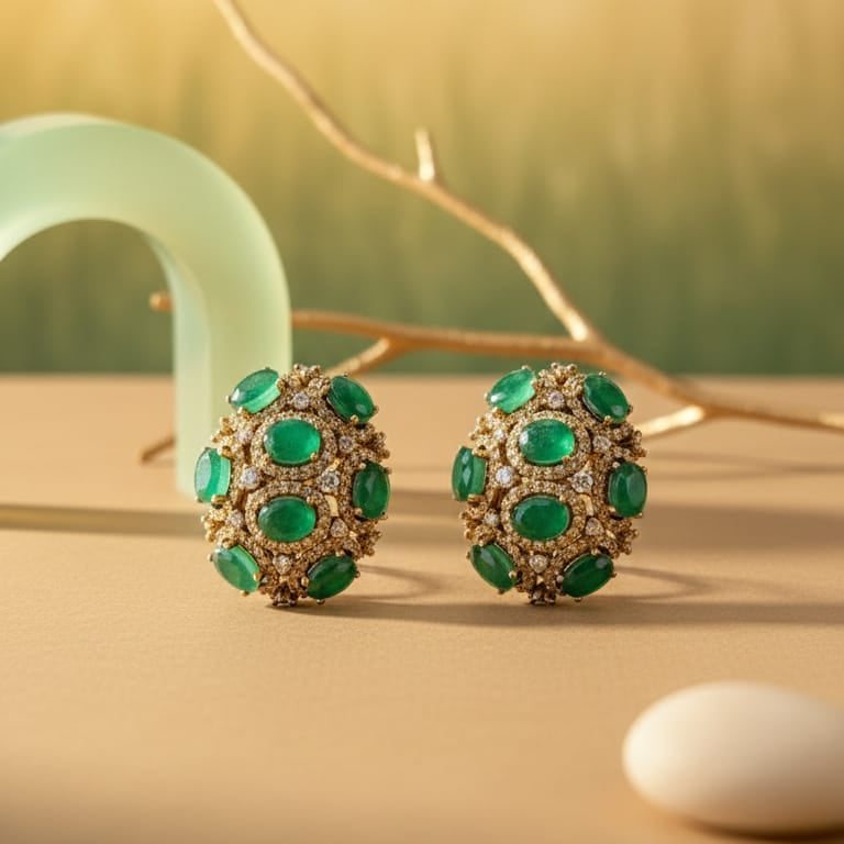Pavé Cluster Studs