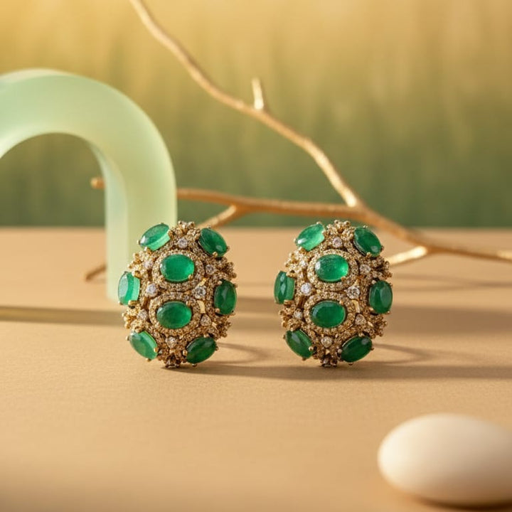 Pavé Cluster Studs