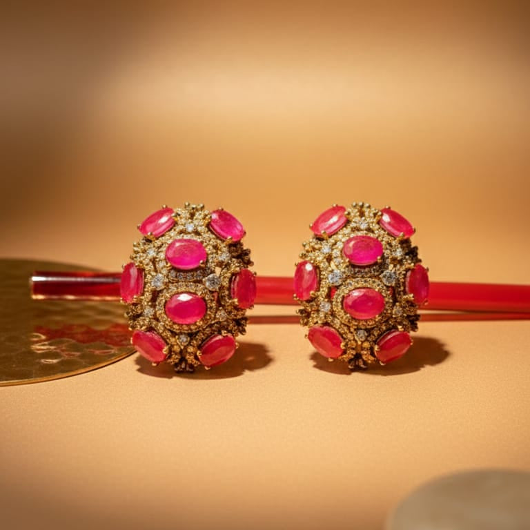 Pavé Cluster Studs