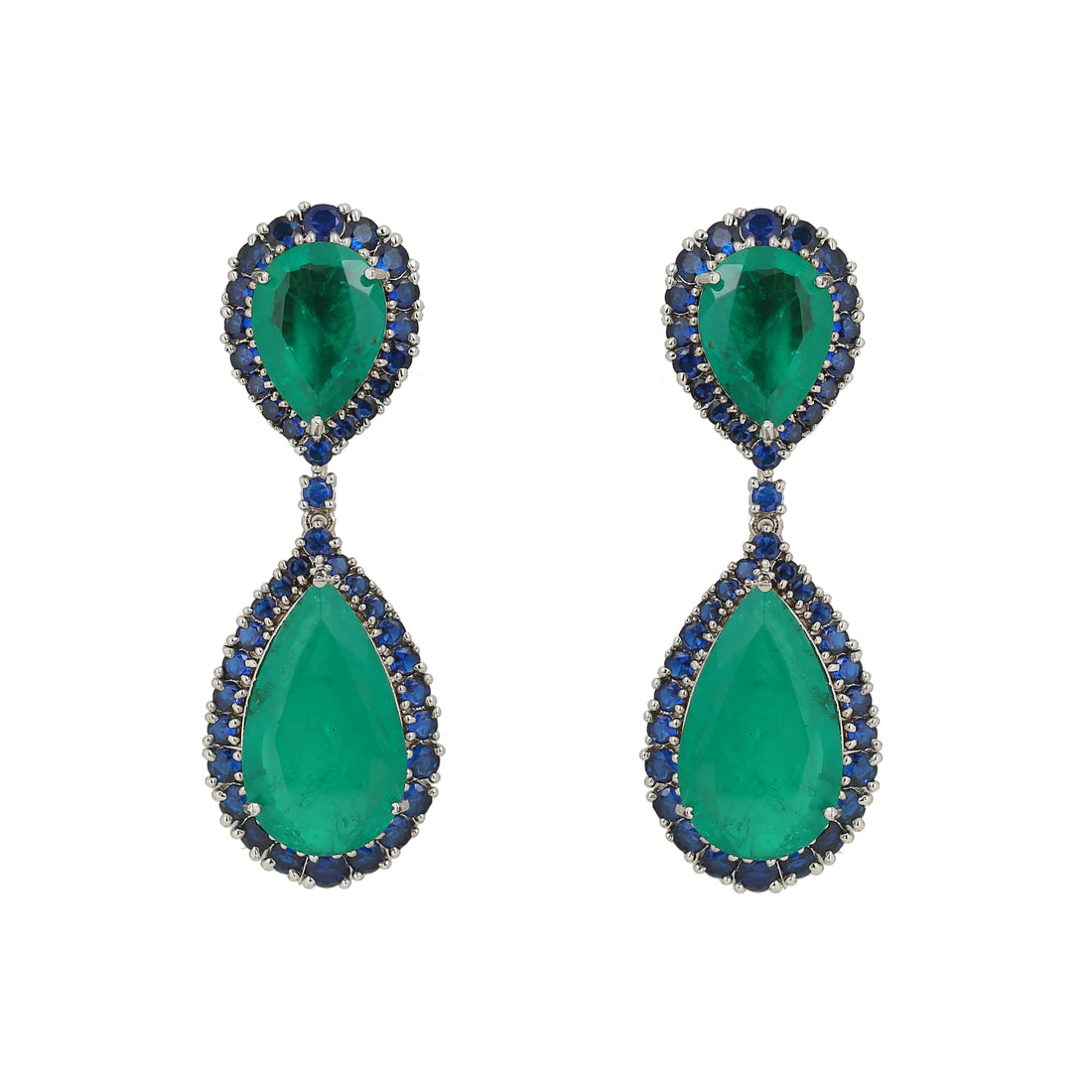 Crimson Doublet Drop Earring