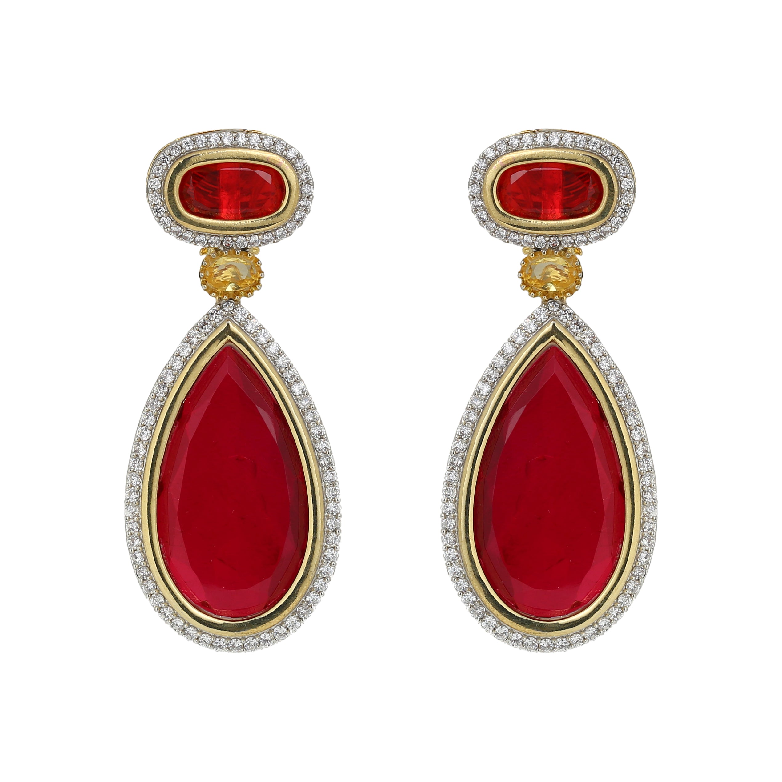 Royal Emerald Drop Earrings