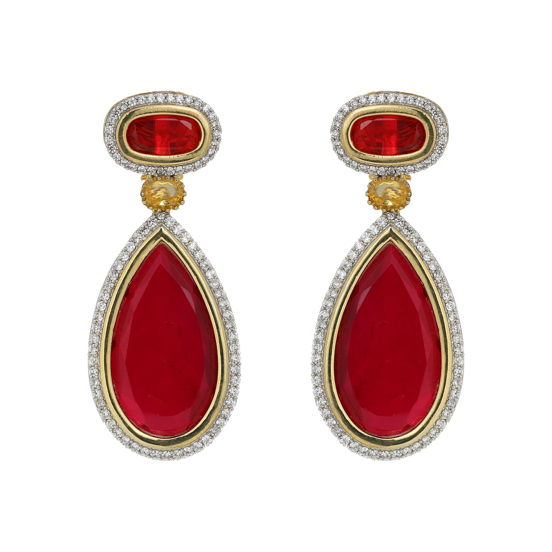 Royal Emerald Drop Earrings