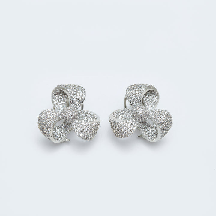 Nano Setting Bow Shaped Studs